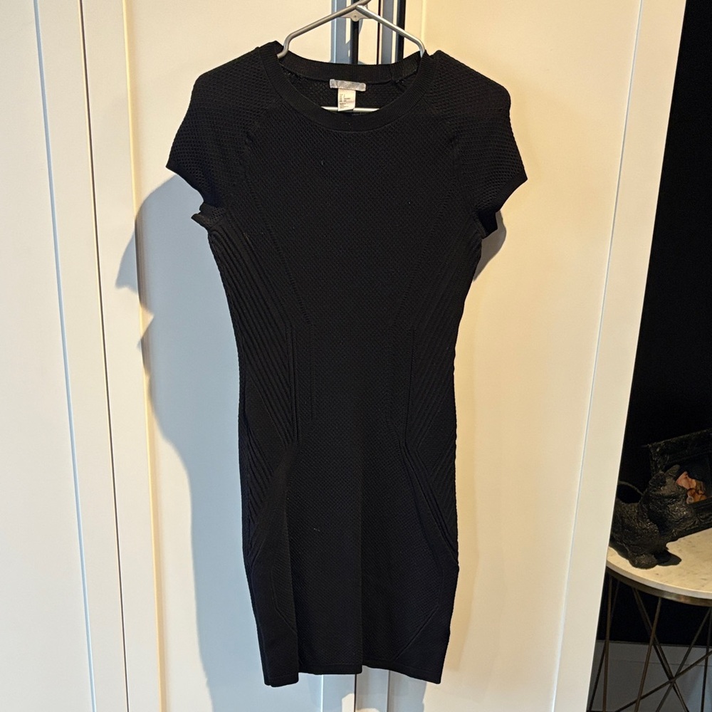 H&M knit Black Dress